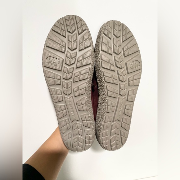 Women's Burgundy Hartjes Bordo‎ Phil Luxe Suede Sneakers - Picture 7 of 9